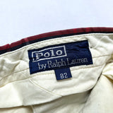(vintage) 1990'S～ POLO RALPH LAUREN LATTICE PATTERN 2 TUCK COTTON SLACKS