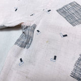 (vintage) 1950'S～ CLADRITE SPORTSWEAR ATOMIC PATTERN RAYON LOOP COLLAR BOX SHIRT