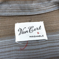 (VINTAGE) 1960'S～ Van Cort STRIPE PATTERN RAYON BOX SHIRT