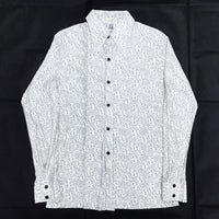 (VINTAGE) 1970'S KENNINGTON WALT DISNEY OFFICIAL MICKEY & MINNIE TOTAL PATTERN PRINT POLY SHIRT