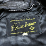 (VINTAGE) 1960'S Passaic Leather SINGLE BREASTED LEATHER BIKER JACKET