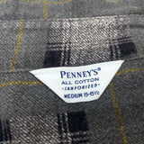 (VINTAGE) 1960'S～ PENNEY'S PLAID PATTERN PRINTED FLANNEL SHIRT