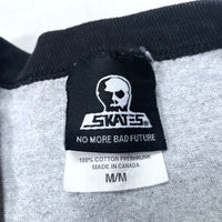 (T-SHIRT) 2000'S～ MADE IN CANADA SKULL SKATES DOUBLE SIDED PRINT RAGLAN SLEEVE T-SHIRT