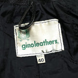 (VINTAGE) 1980'S～ MADE IN PAKISTAN gino leathers DOUBLE BREASTED LEATHER BIKER JACKET