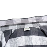 (VINTAGE) 1990'S FIVE BROTHER BLOCK CHECKERED HEAVY FLANNEL SHIRT