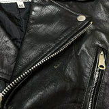 (VINTAGE) 1980'S～ MADE IN PAKISTAN gino leathers DOUBLE BREASTED LEATHER BIKER JACKET