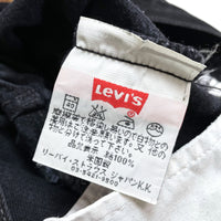 (VINTAGE) 1999 MADE IN USA Levi's 501 POST DYED BLACK DENIM PANTS