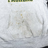 (BORO) 1990'S MADE IN MEXICO CHAMPION NFL GREEN BAY PACKERS 2 LAYER PRINT REVERSE WEAVE HOODIE