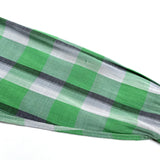 (VINTAGE) 1960'S TOM SAWYER PLAID PATTERN RAYON OPEN COLLAR BOX SHIRT