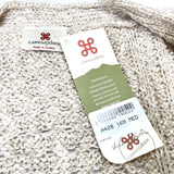(VINTAGE) NEW MADE IN IRELAND caRRaigdonn COTTON LINEN KNIT VEST