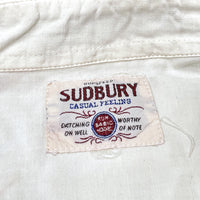 (VINTAGE) 1990'S～ SUDBURY BLEACHED EMBROIDERED SHIRT
