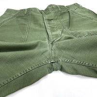 (VINTAGE) 1970'S US ARMY COTTON SATIN BAKER PANTS