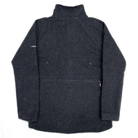 (UNIQUE) 1990'S SNAP CLOTHES DEFORMED ZIPPER DESIGN STAND COLLAR WOOL JACKET