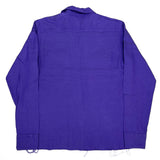 (DESIGNERS) needles UNTRIMMED HEM DESIGN RAYON OPEN COLLAR BOX SHIRT