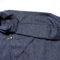 (VINTAGE) 1960'S～ MADE IN USA Hutspah KASURI PATTERN HOOK FASTENED STAND UP COLLAR PULLOVER SHIRT