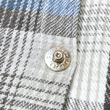 (VINTAGE) 1960'S～ RANCHCRAFT by Penneys SHADOW PLAID COTTON SHORT SLEEVE WESTERN SHIRT