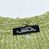 (designers) MADE IN JAPAN ISSEY MIYAKE PwRMANwNTw SILK 100% DISTRESSED LOW GAUGE KNIT