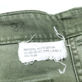(designers) MADE IN USA SHANANA MIL CROSS EMBROIDERY RERMAKE US ARMY CUTOFF BAKER PANTS