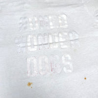 (T-SHIRT) 1970'S～ MADE IN USA UNKNOWN DOUBLE SIDED ENGLISH CHARACTER STICKER T-SHIRT BORO