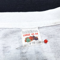 (T-SHIRT) 1970'S～ MADE IN USA UNKNOWN DOUBLE SIDED ENGLISH CHARACTER STICKER T-SHIRT BORO