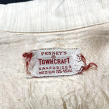 (VINTAGE) 1950'S～ PENNEY'S TOWNCRAFT KASURI PATTERN COTTON LOOP COLLAR BOX SHIRT