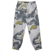 (DESIGNERS) 1990'S GRIFFIN CAMOUFLAGE PATTERN PRINT 3 POCKET MILITARY PANTS