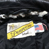 (VINTAGE) 1990'S～ MADE IN USA Schott 618 BIKER TAG CRUST PUNK REMAKE DOUBLE BREASTED BIKER JACKET