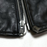 (VINTAGE) 1990'S～ MADE IN USA Schott 618 BIKER TAG CRUST PUNK REMAKE DOUBLE BREASTED BIKER JACKET