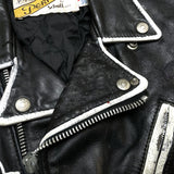 (VINTAGE) 1990'S～ MADE IN USA Schott 618 BIKER TAG CRUST PUNK REMAKE DOUBLE BREASTED BIKER JACKET