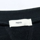 (designers) PHIGVEL REVERSE WEAVE STYLE ZIP UP SWEAT CARDIGAN