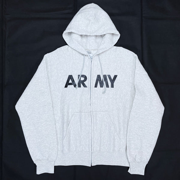 (VINTAGE) DEAD STOCK NEW 2000'S US ARMY REVERSE WEAVE TYPE ZIP UP HOODIE SWEAT SHIRT
