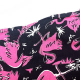 (VINTAGE) 1990'S～ OTC FLAMINGO PATTERN TOTAL PATTERN PRINT RAYON SHORT SLEEVE LOOP COLLAR BOX SHIRT
