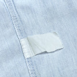 (designers) 1990'S～ MADE IN ITALY ARMANI JEANS BIG POCKET DESIGN SHIRT WITH STENCIL