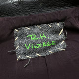 (vintage) R.H. Vintage REMAKE 1950'S～ DOUBLE BREASTED LEATHER BIKER VEST