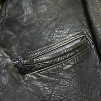(VINTAGE) 1950'S UNKNOWN HORSEHIDE SPORTS JACKET AS IS