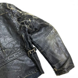(VINTAGE) 1950'S UNKNOWN HORSEHIDE SPORTS JACKET AS IS