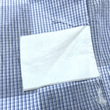 (designers) 2000'S～ MADE IN FRANCE COMME des GARCONS SHIRT PAINTED PLAID PATTERN LOOP COLLAR SHIRT