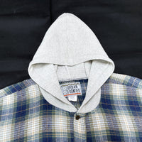 (VINTAGE) 1990'S～ URBAN FRONTIER THERMAL PANELED HOODED FLANNEL SHIRT