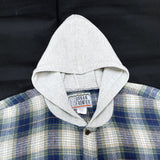 (VINTAGE) 1990'S～ URBAN FRONTIER THERMAL PANELED HOODED FLANNEL SHIRT