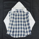(VINTAGE) 1990'S～ URBAN FRONTIER THERMAL PANELED HOODED FLANNEL SHIRT