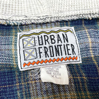 (VINTAGE) 1990'S～ URBAN FRONTIER THERMAL PANELED HOODED FLANNEL SHIRT