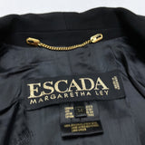 (designers) MADE IN GERMANY ESCADA DEFORMED COLLAR DESIGN 1 BUTTON BLAZER JACKET