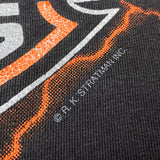 (T-SHIRT) 1990'S～ MADE IN USA HARLEY DAVIDSON THUNDER LIGHTNING DOUBLE SIDED PRINT T-SHIRT