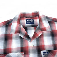 (VINTAGE) 2000'S～ WRANGLER SHADOW PLAID LOOP COLLAR BOX SHIRT