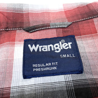 (VINTAGE) 2000'S～ WRANGLER SHADOW PLAID LOOP COLLAR BOX SHIRT