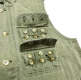 (vintage) 1990'S～ WILLIS & GEIGER STAND UP COLLAR HUNTING VEST WITH 13 POCKETS