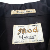 (VINTAGE) 1960'S～ MADE IN USA THE mod by CAMPUS SATIN LACE UP SHIRT AS IS