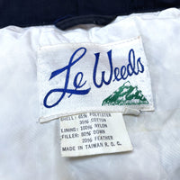 (VINTAGE) 1980'S～ MADE IN TAIWAN Le Weeds BALLOON EMBROIDERED DOWN VEST