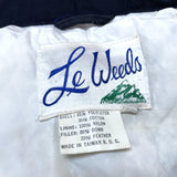 (VINTAGE) 1980'S～ MADE IN TAIWAN Le Weeds BALLOON EMBROIDERED DOWN VEST