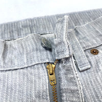 (VINTAGE) 1986 Levi's 509-2730 STRIPED GRAY DENIM PANTS